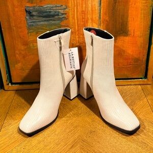 Laurence Dacade Cream Heeled Boots